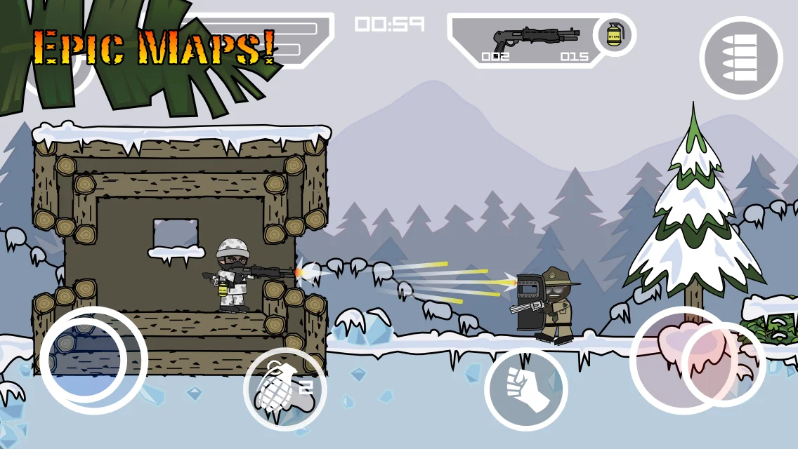 لقطة شاشة Mini Militia Classic : DA2 MMC %د