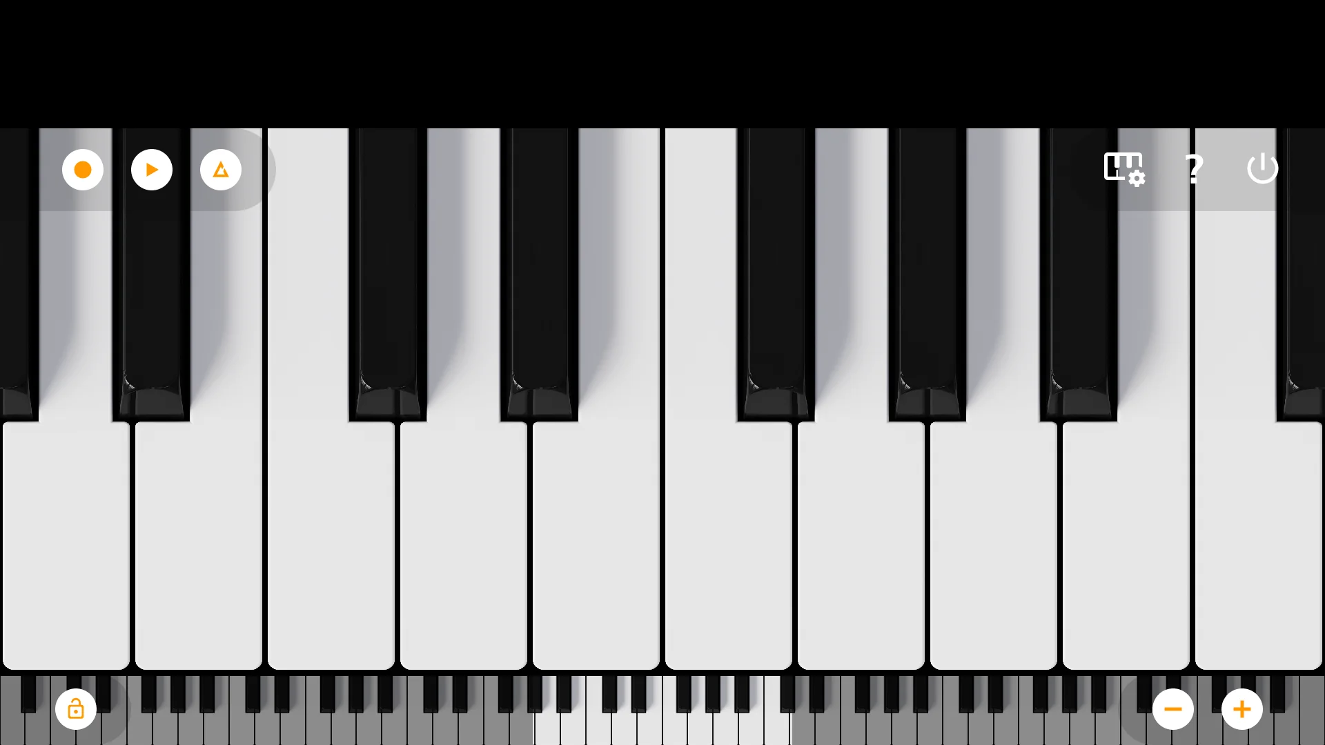 Mini Piano Lite képernyőkép 1
