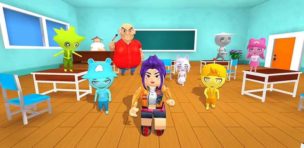 Monster School Breakout Obby jogo arte da capa para Android