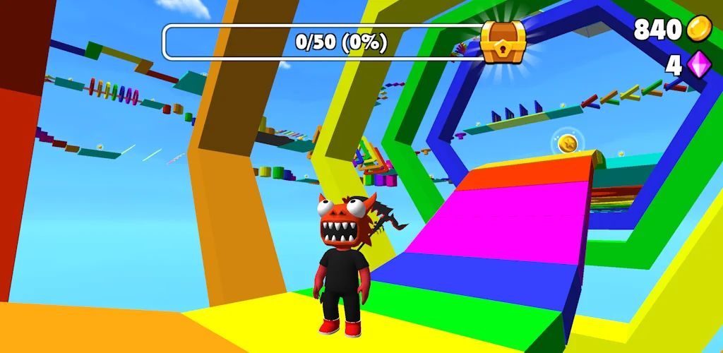 Obby Parkour: Runner Game игра корица за Android