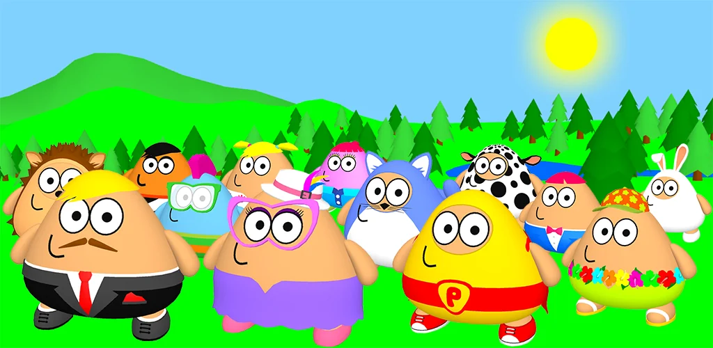 Pou 3D játszma, meccs borítókép Androidhoz