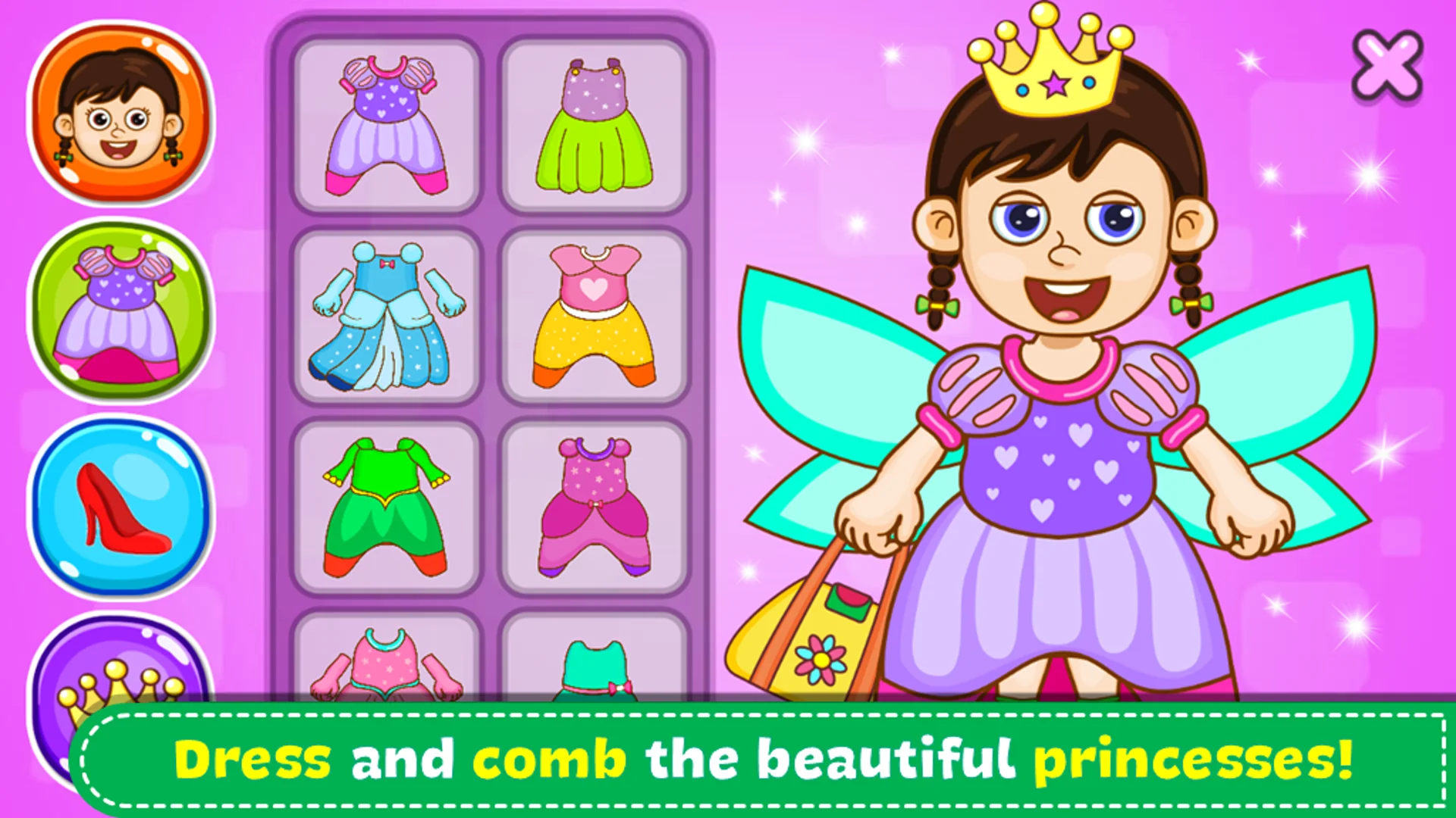 ภาพหน้าจอ เจ้าหญิง - สมุดระบายสีและเกม 7
