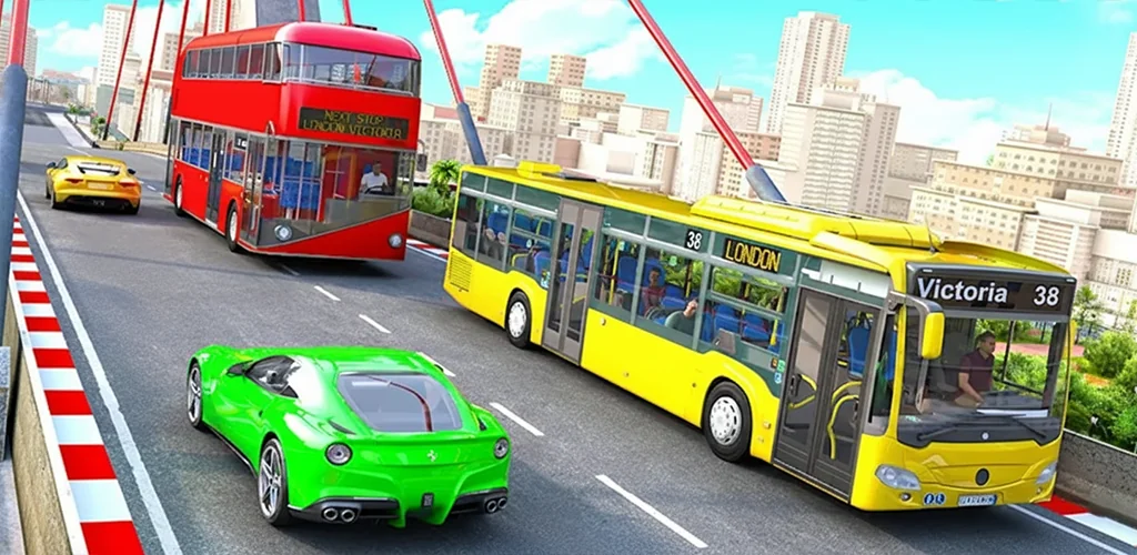 Real Bus Simulator : Bus Games trò chơi Hình ảnh bìa cho Android