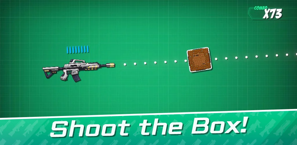 Shoot the Box: Juego de Armas juego carátulas para Android