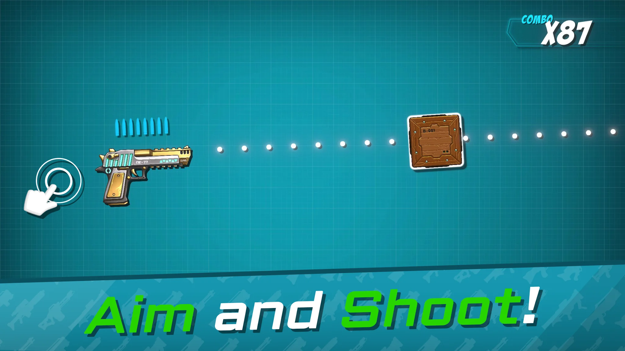Captura de pantalla Shoot the Box: Juego de Armas 1