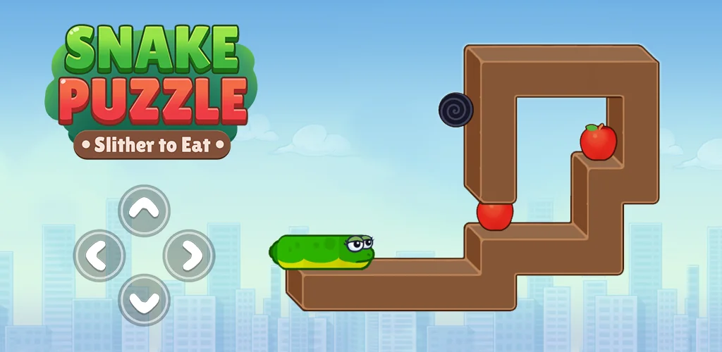 Snake Puzzle: Slither to Eat játszma, meccs borítókép Androidhoz
