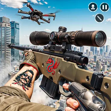 jogo de tiro 3D: jogo de arma Ícone