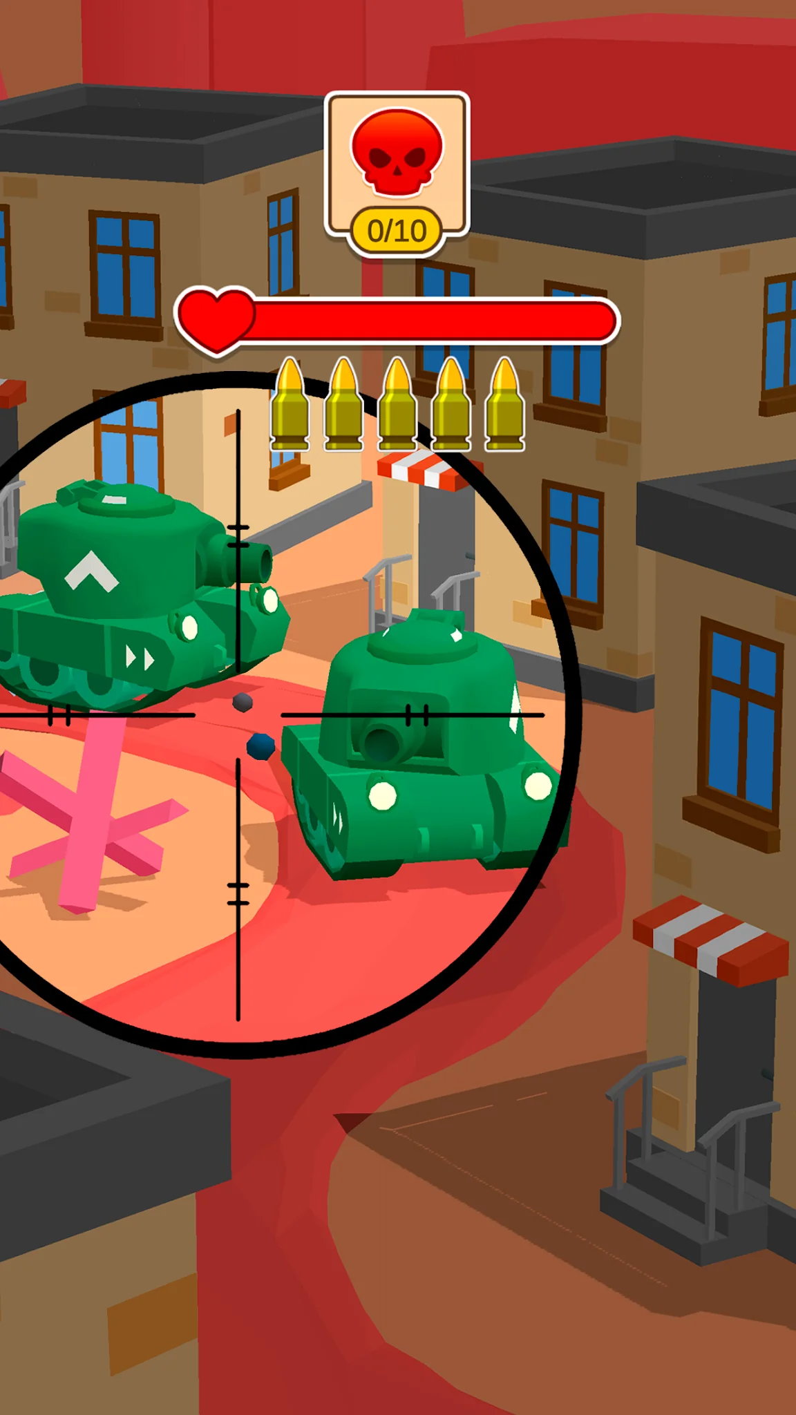 Snímek obrazovky Tank Sniper: 3D Shooting Games 1