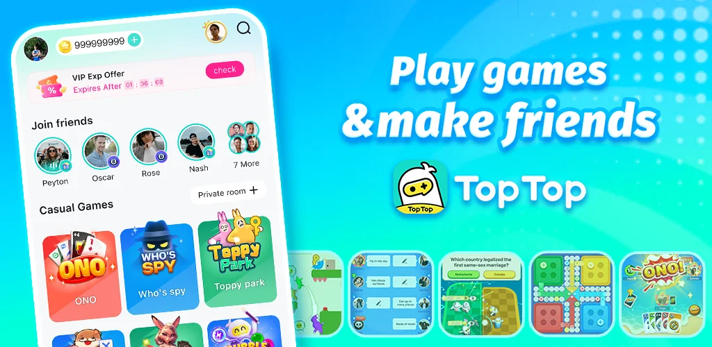 TopTop : Games & Chat (US) खेल Android के लिए कवर आर्ट