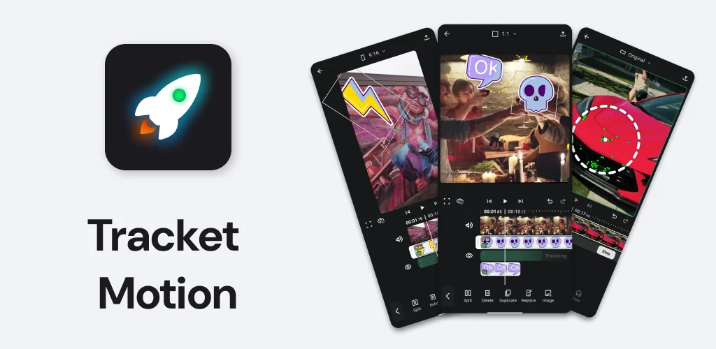 Tracket Motion برنامج غلاف فني للأندرويد