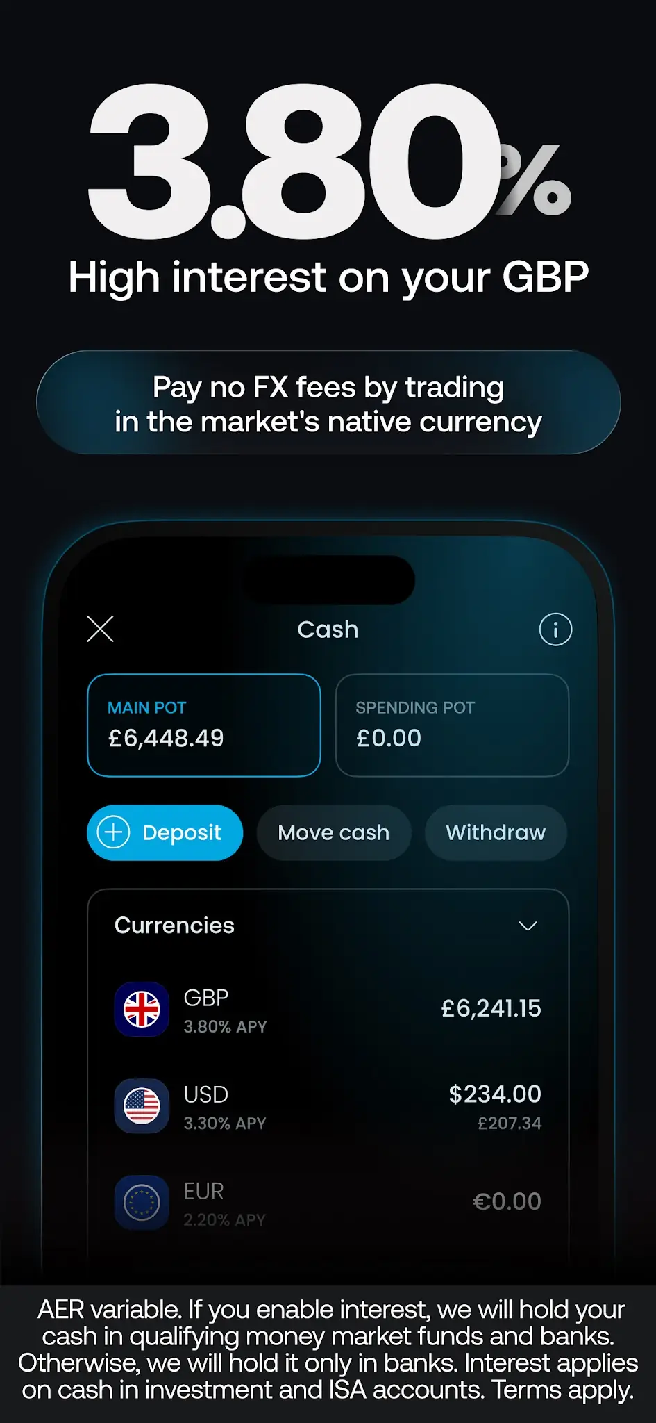 Скриншот Trading 212 - Акции и Валюта 6