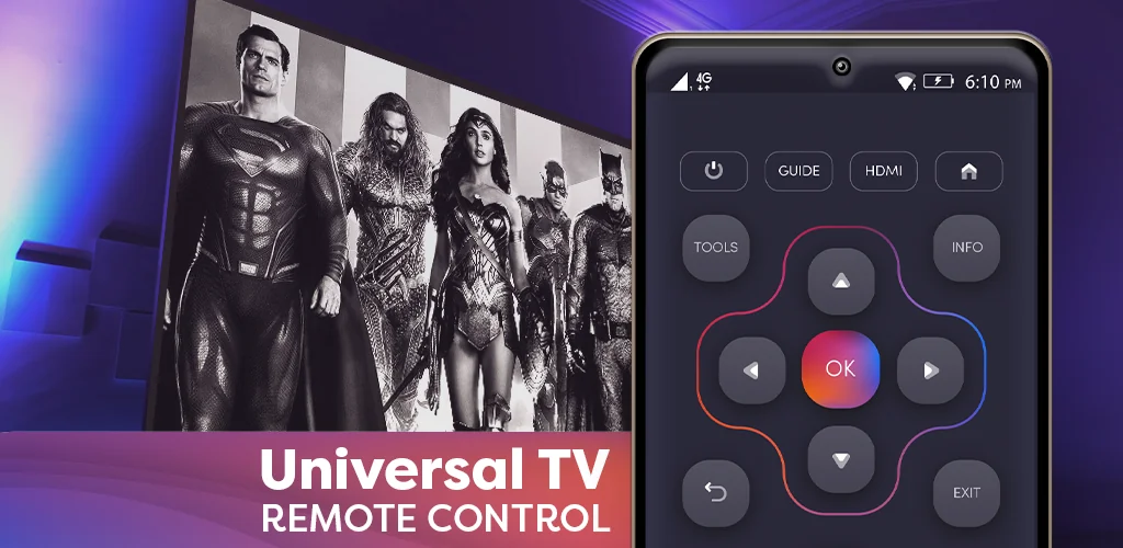 Universal TV Remote Control برنامج غلاف فني للأندرويد
