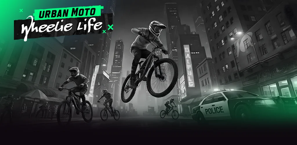 Urban Moto: Wheelie Life Spiel Titelbild für Android