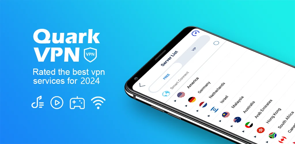 Speedy Quark VPN - VPN Master application cover art for Android