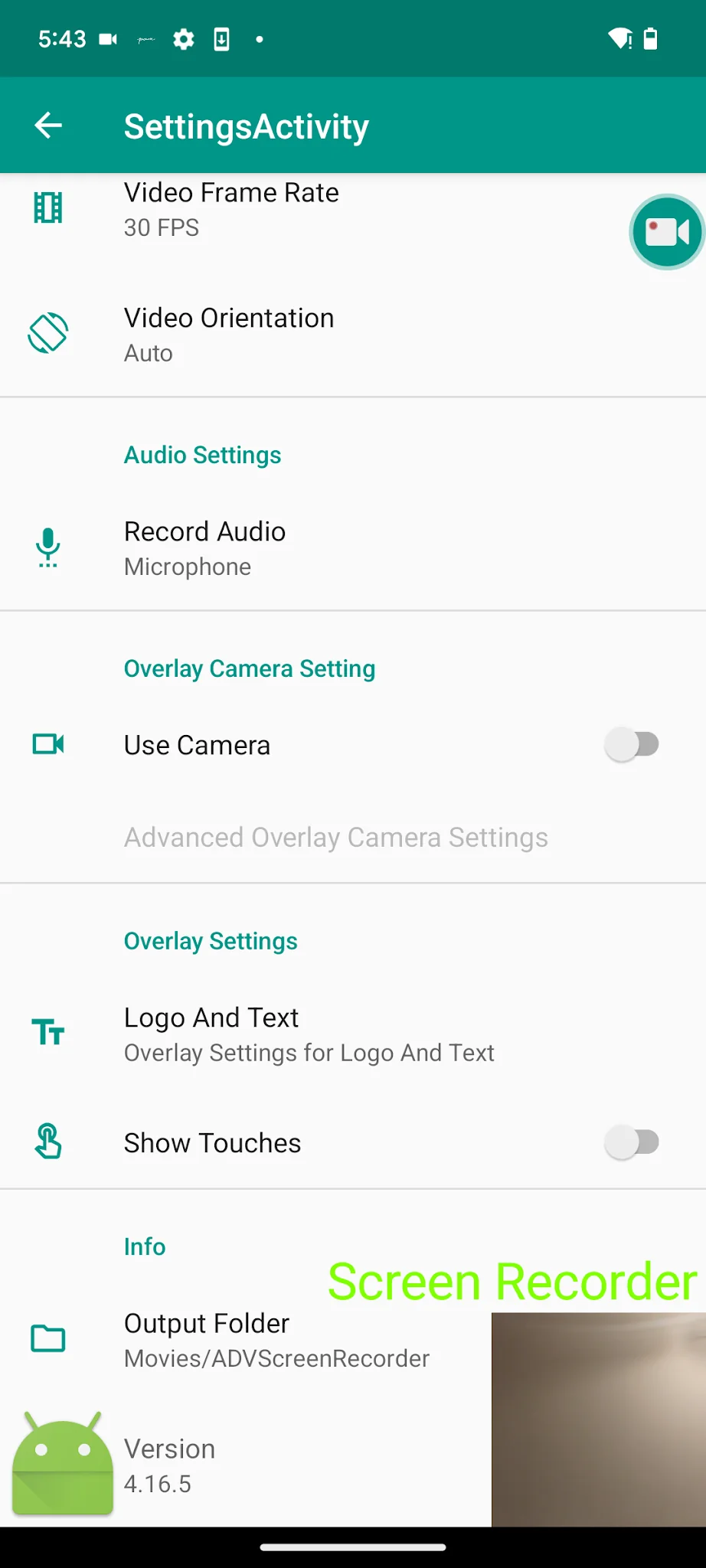 ADV Screen Recorder képernyőkép 5