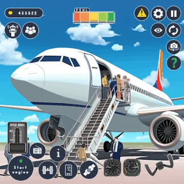 avion jeu vol simulateur Icône