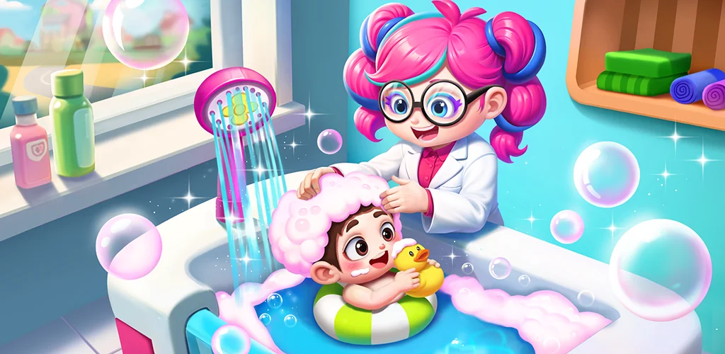 Baby Panda's Town: المستشفى لعبة غلاف فني للأندرويد