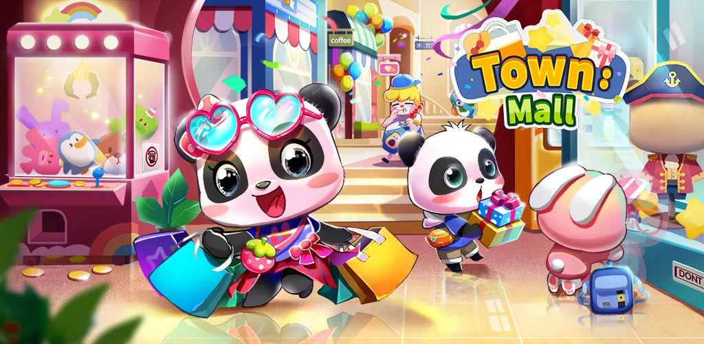 Baby Panda's Town: C.Comercial juego carátulas para Android
