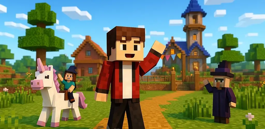 Block Craft 3D: Realm Builder खेल Android के लिए कवर आर्ट