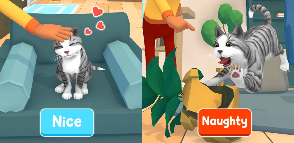 Cat Choices: Virtual Pet 3D játszma, meccs borítókép Androidhoz