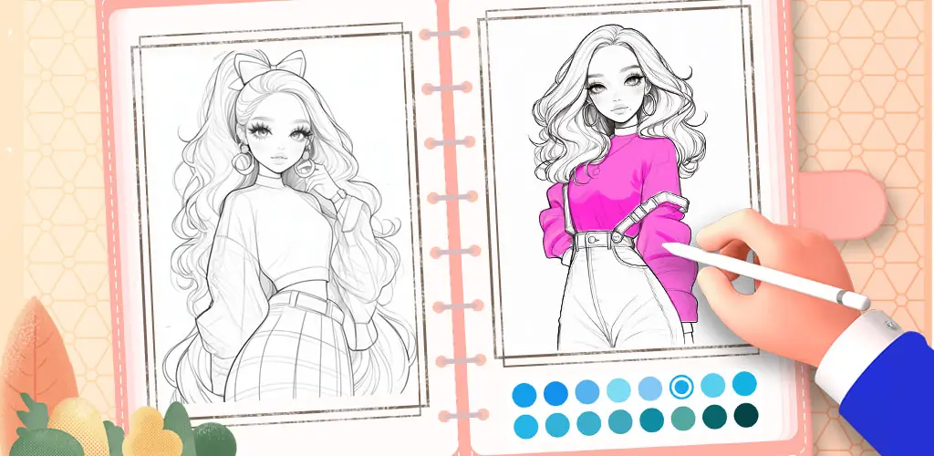Doll Color: Princess Coloring játszma, meccs borítókép Androidhoz