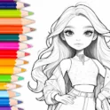 Скачать DollColor:Игры раскраски APK