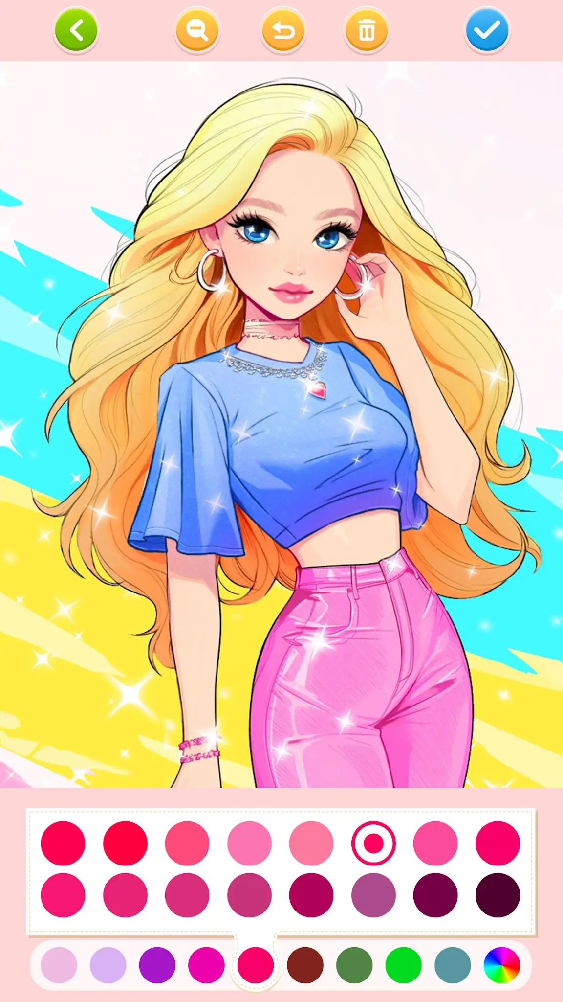 Doll Color: Princess Coloring képernyőkép 3