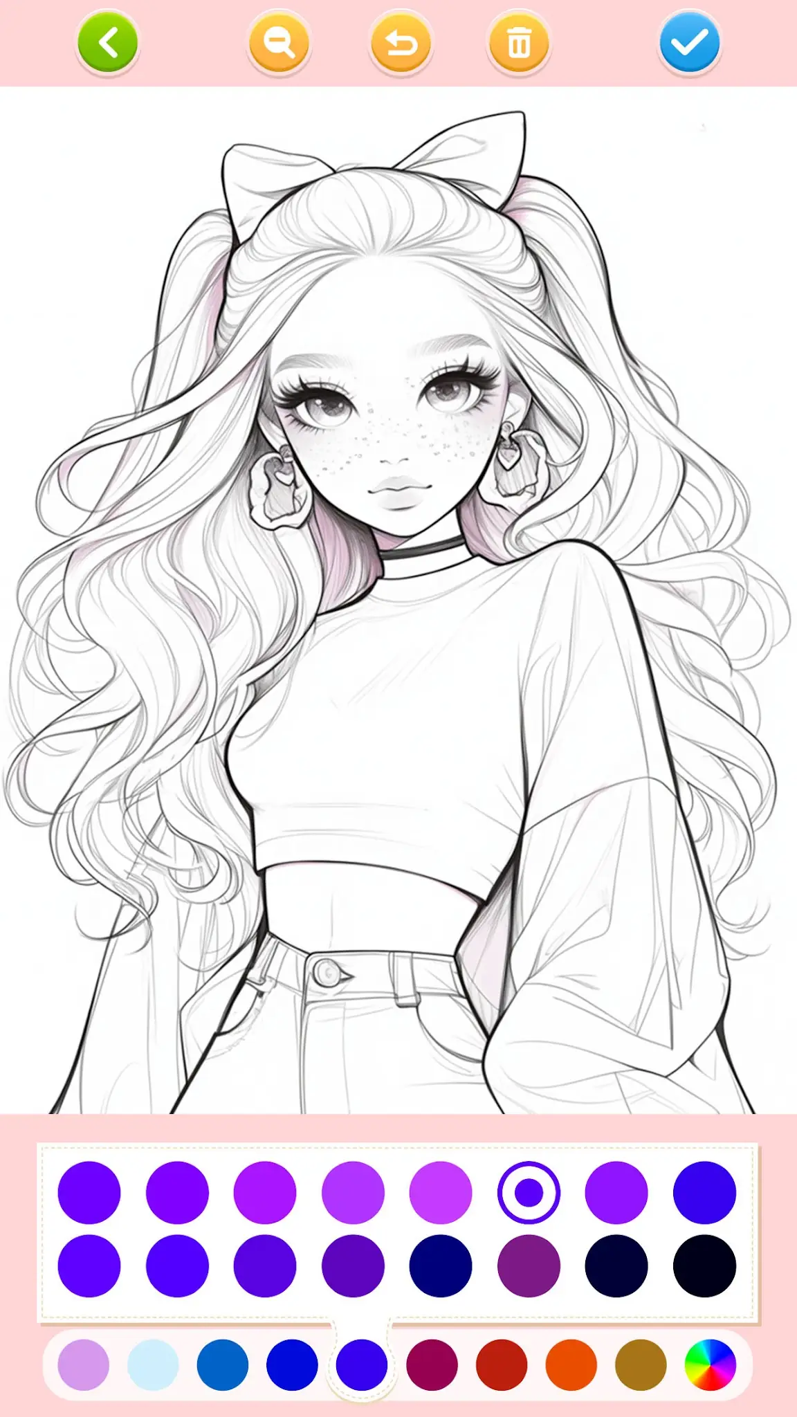 Doll Color: Princess Coloring képernyőkép 5
