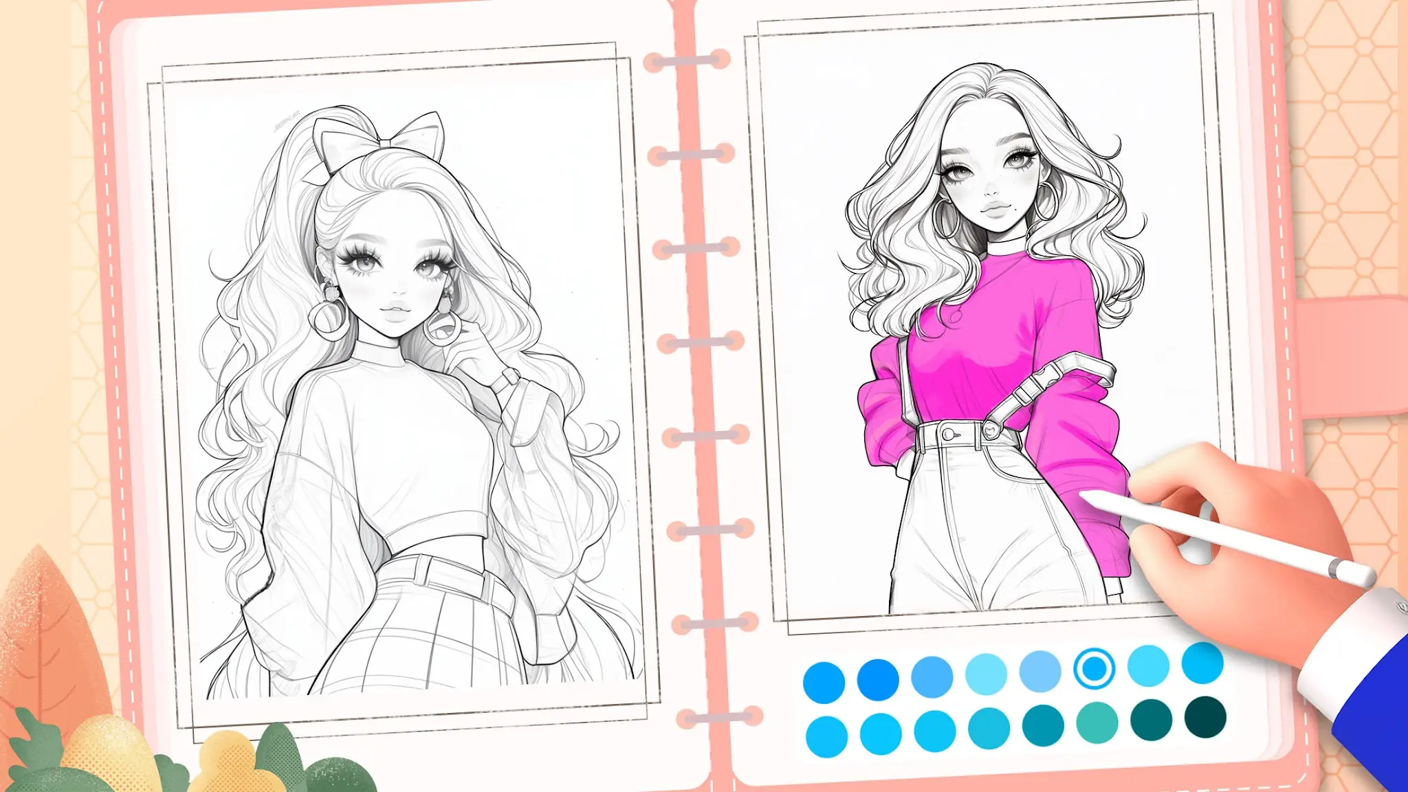 Doll Color: Princess Coloring képernyőkép 7