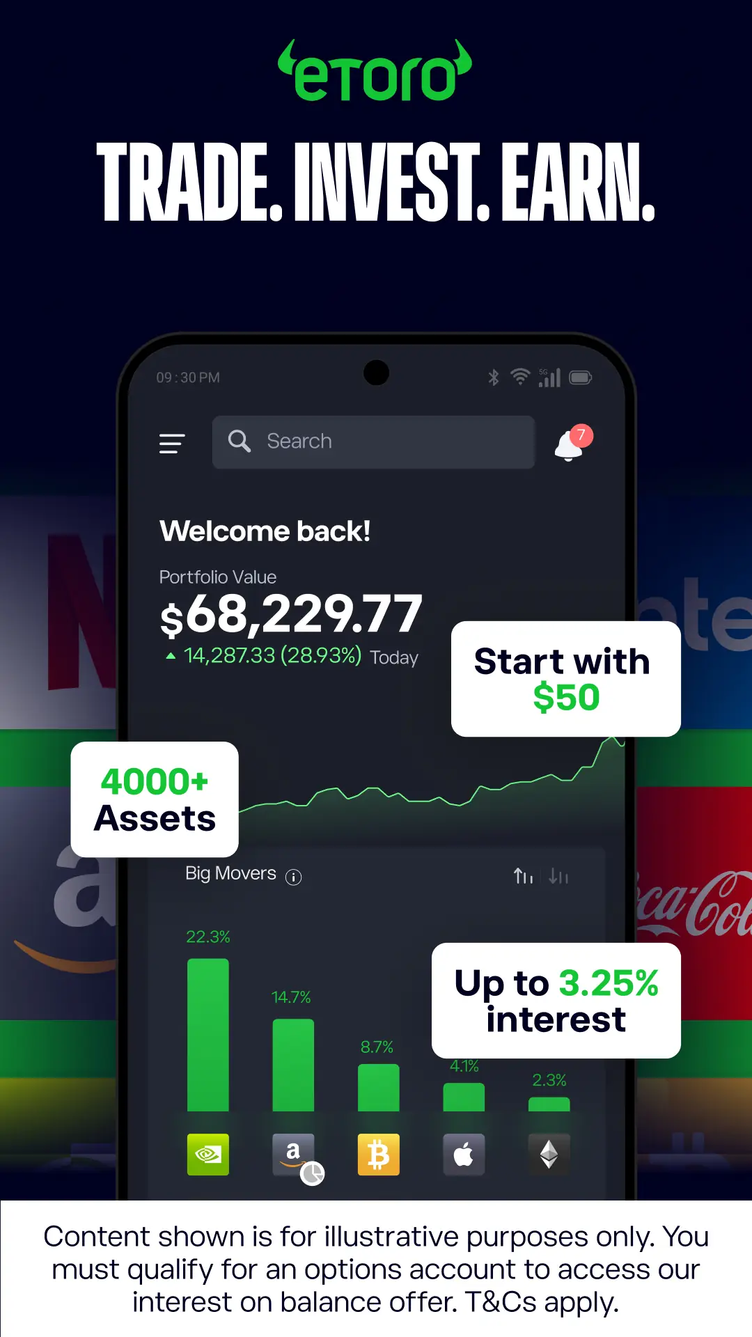 eToro: Trade. Invest. Connect. képernyőkép 1