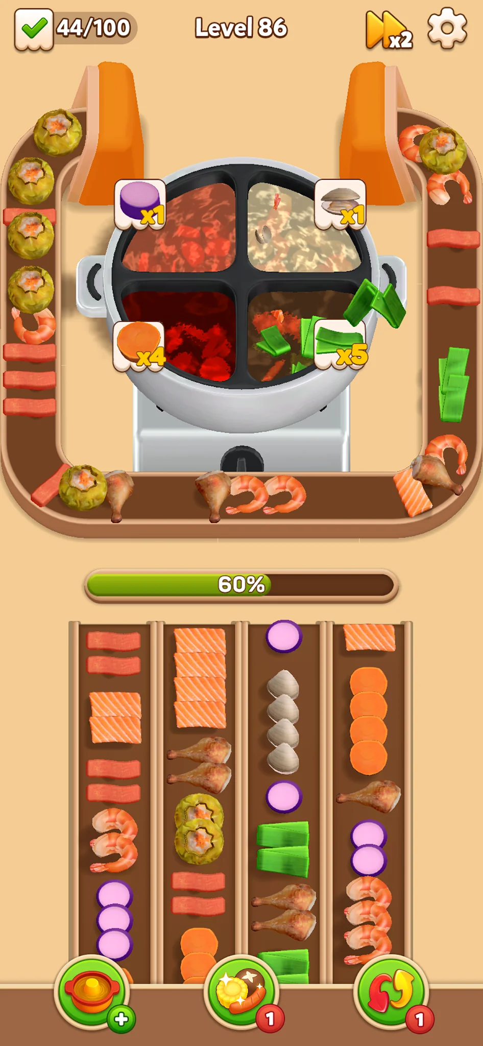 Captură de ecran Hotpot Fever: Food Games 2