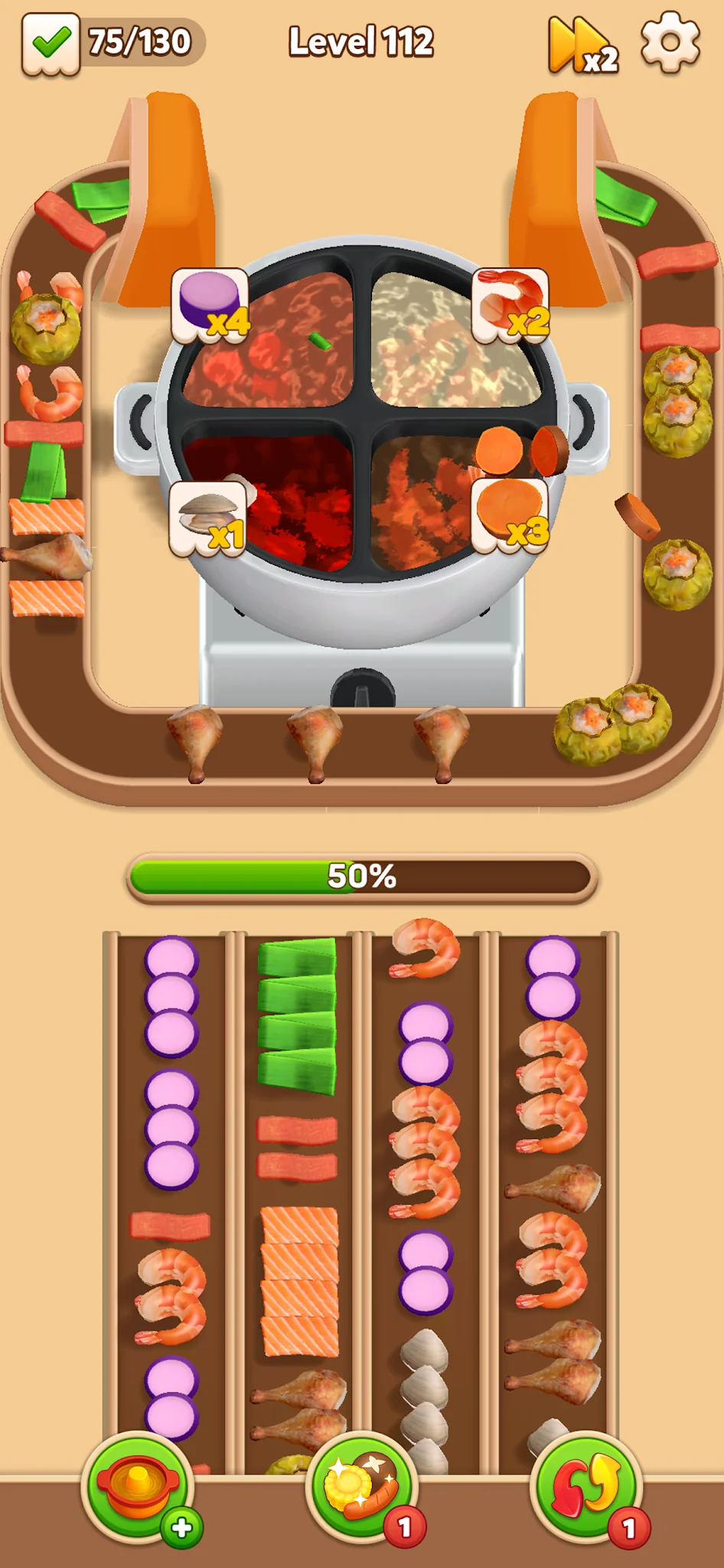 Captură de ecran Hotpot Fever: Food Games 3
