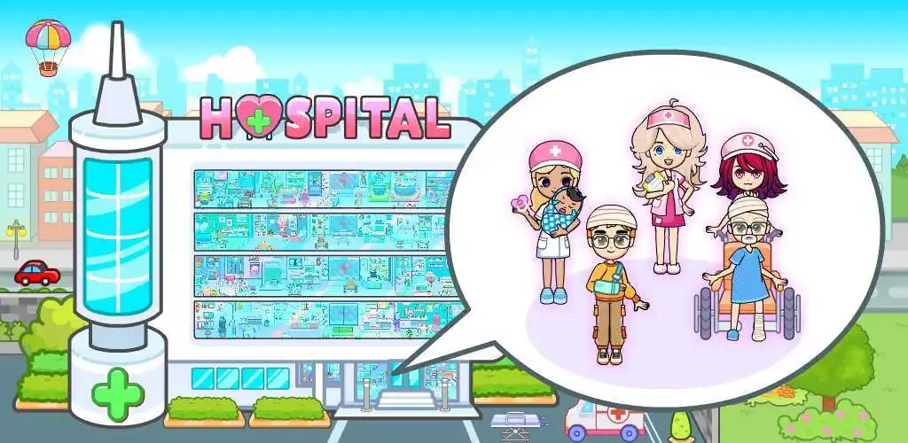 Tizi Town болница: игри доктор игра корица за Android