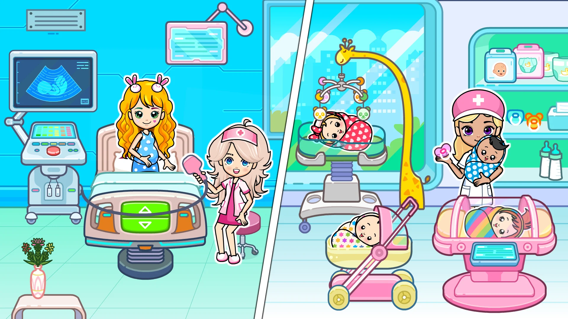 Снимка на екрана Tizi Town болница: игри доктор 1