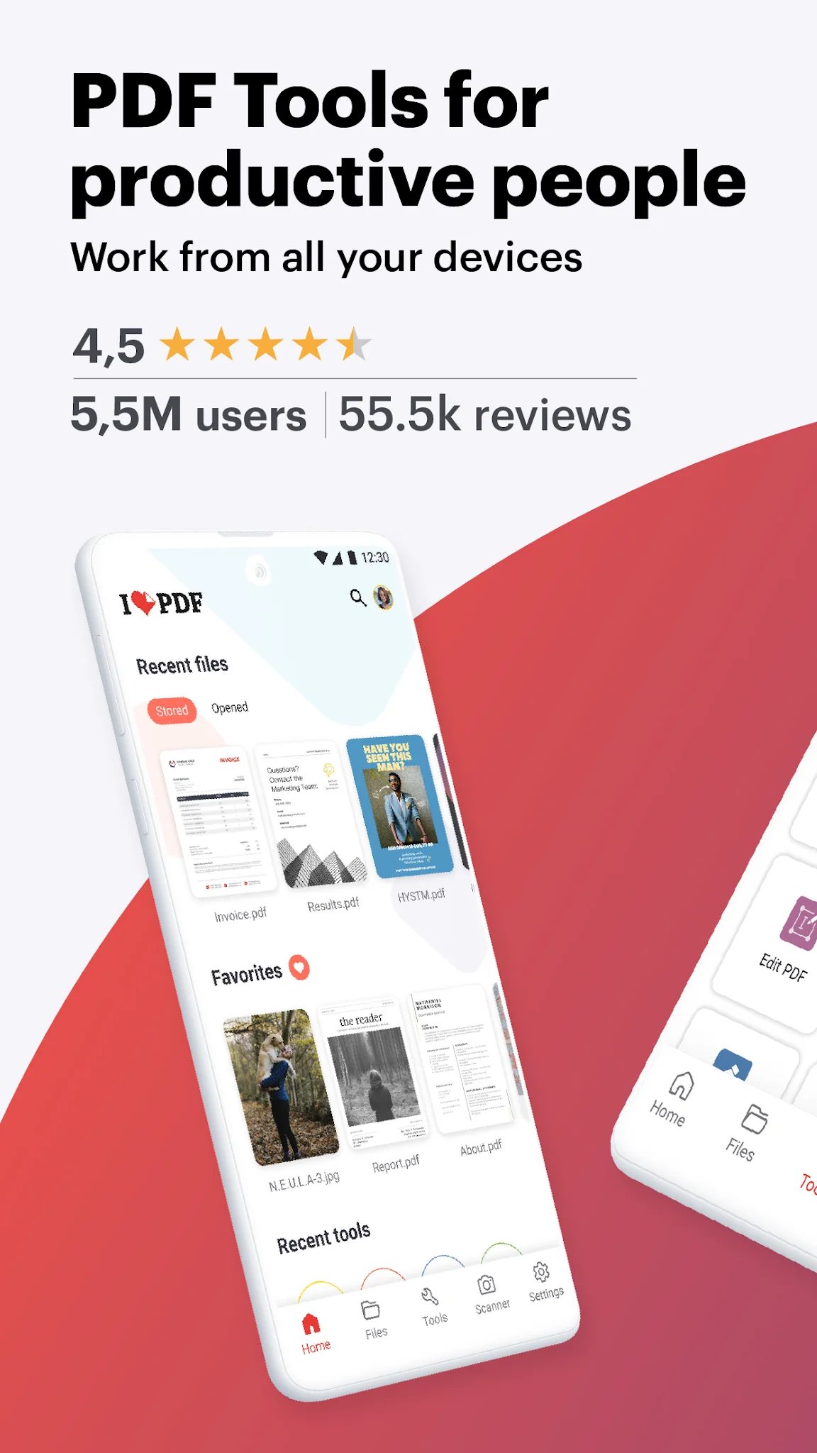 截图 iLovePDF - PDF编辑器和阅读器 1