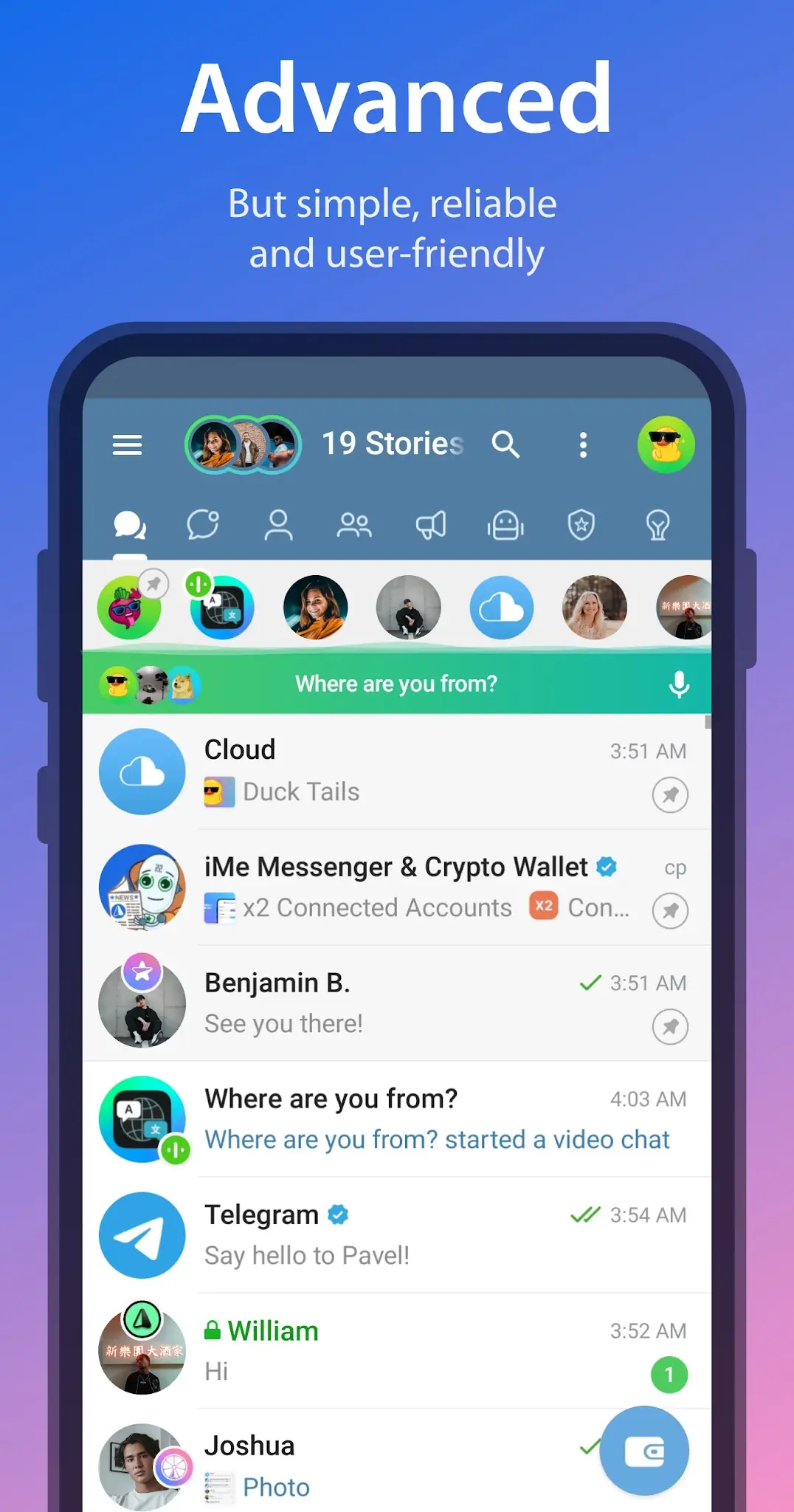 Schermata iMe: Messenger AI Sicuro 8