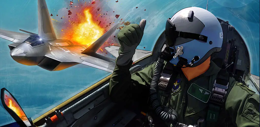 Ace Fighter: Modern Air Combat Spiel Titelbild für Android
