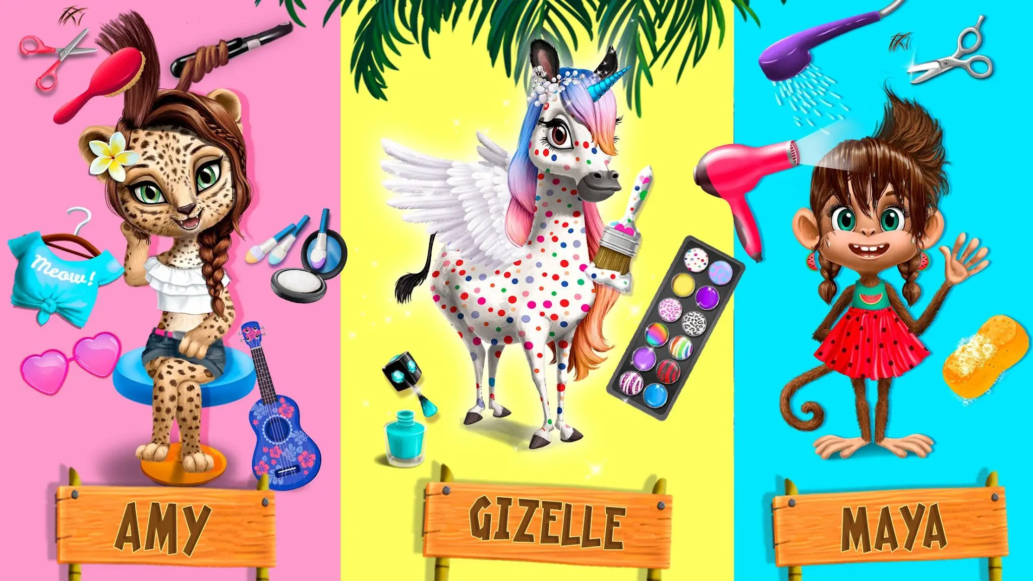 Snímek obrazovky Jungle Animal Hair Salon 2 4