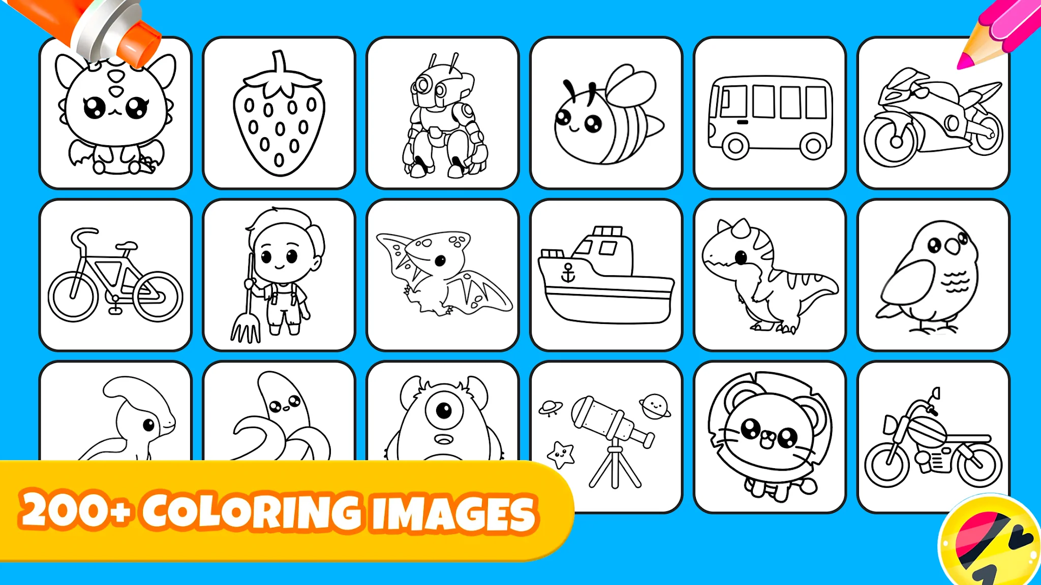 Скриншот Kids Coloring Pages For Boys 8