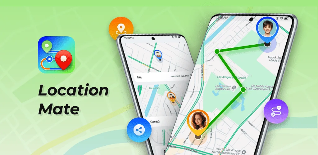 Location Mate - Share & Track 应用程序 Android 封面艺术