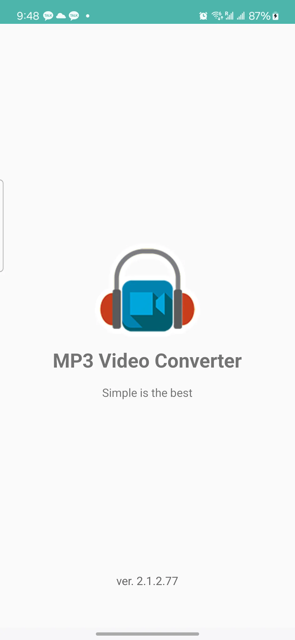 Snímek obrazovky MP3 Video Converter 1