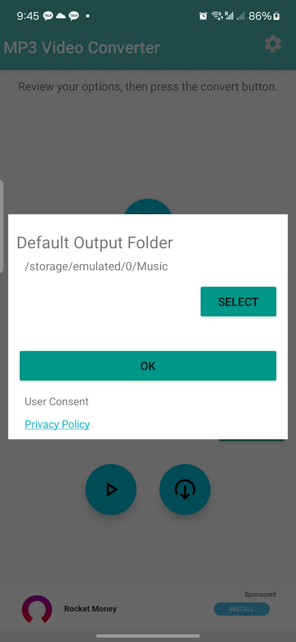 Snímek obrazovky MP3 Video Converter 4