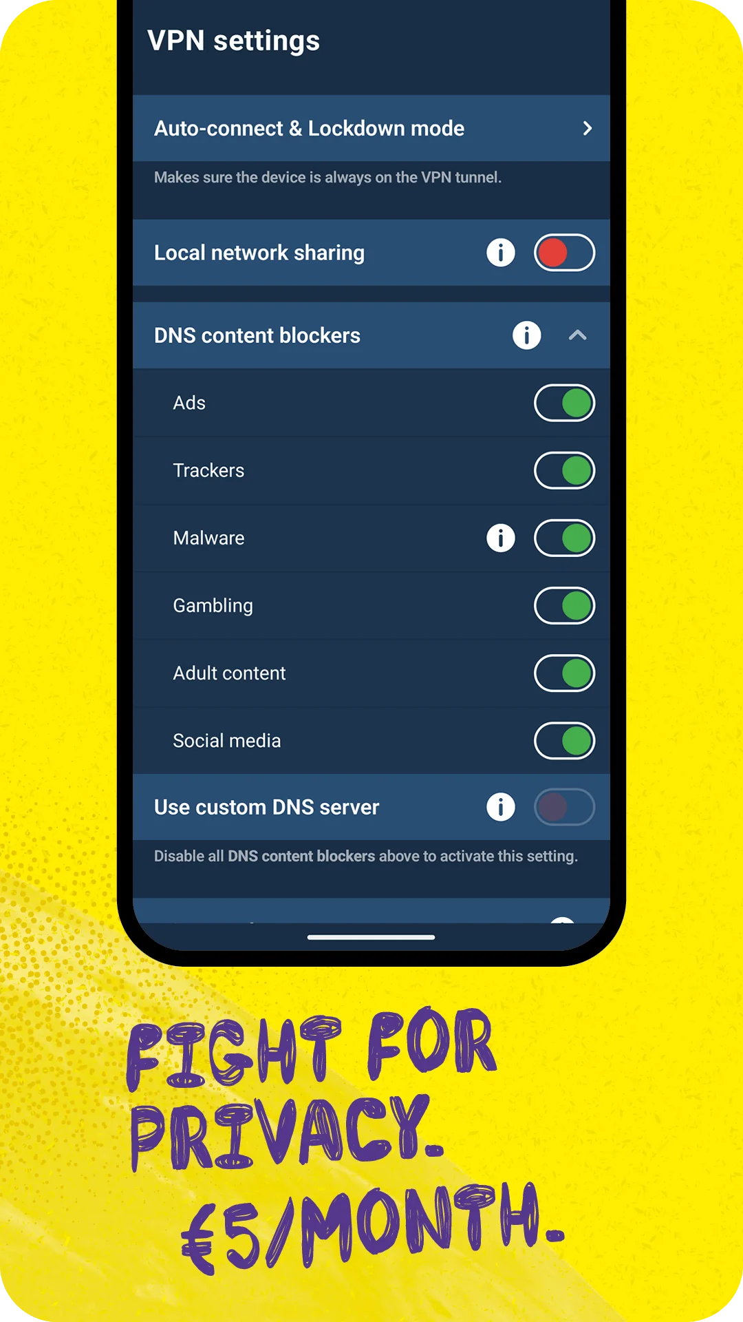Captura de tela Mullvad VPN 4