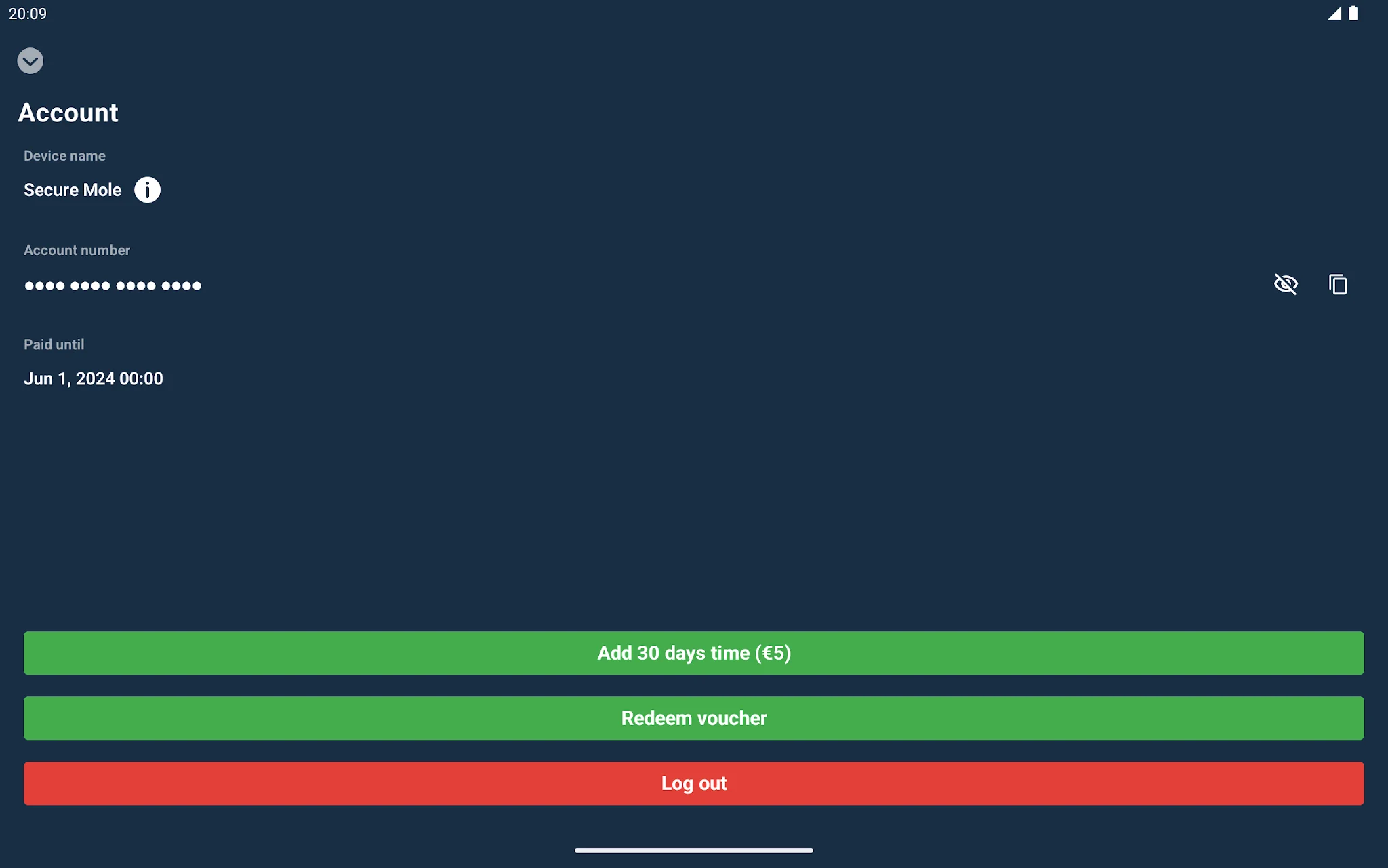 Captura de tela Mullvad VPN 8