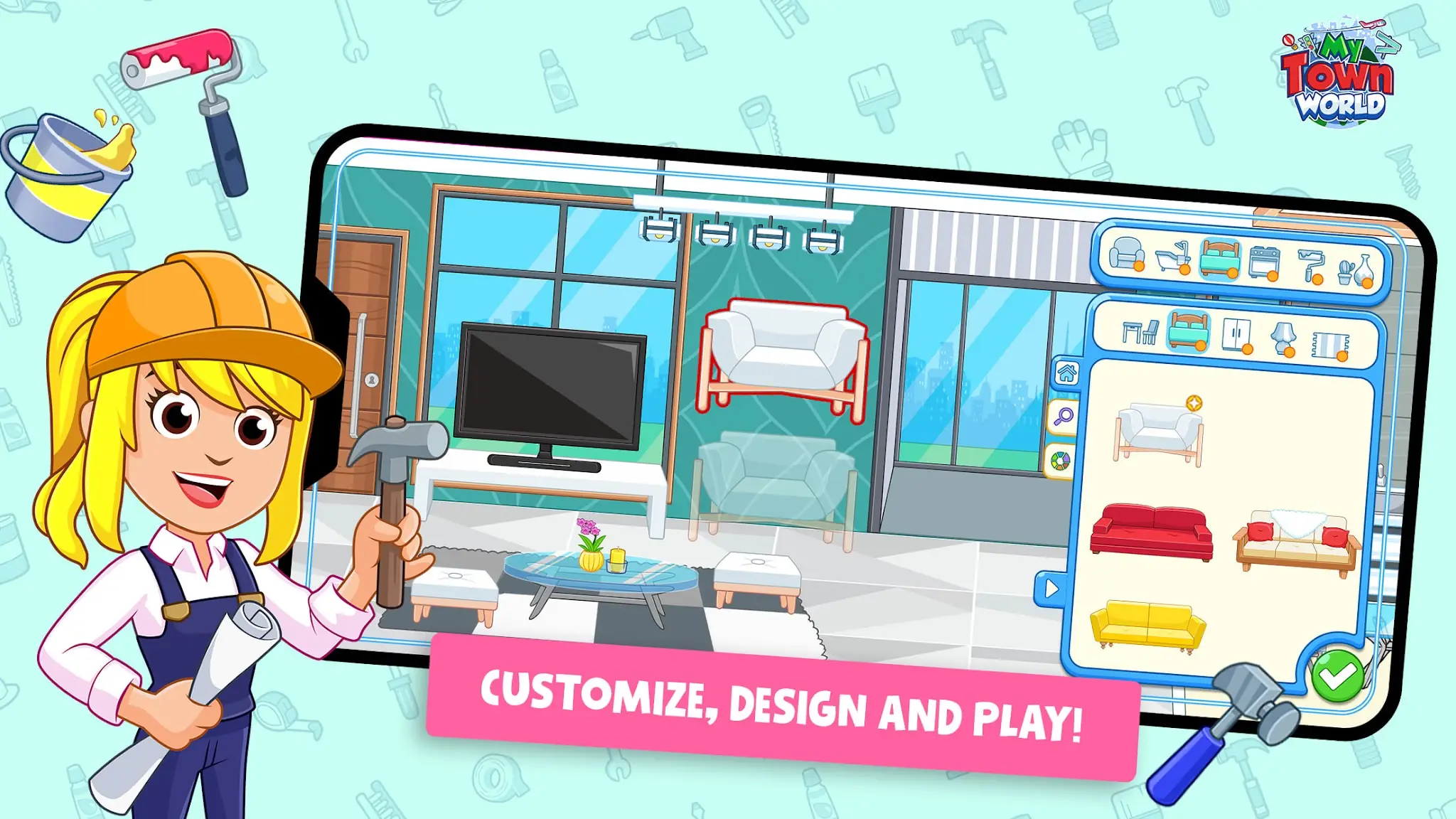 Ảnh chụp màn hình My Town World: Ngôi nhà Búp 2