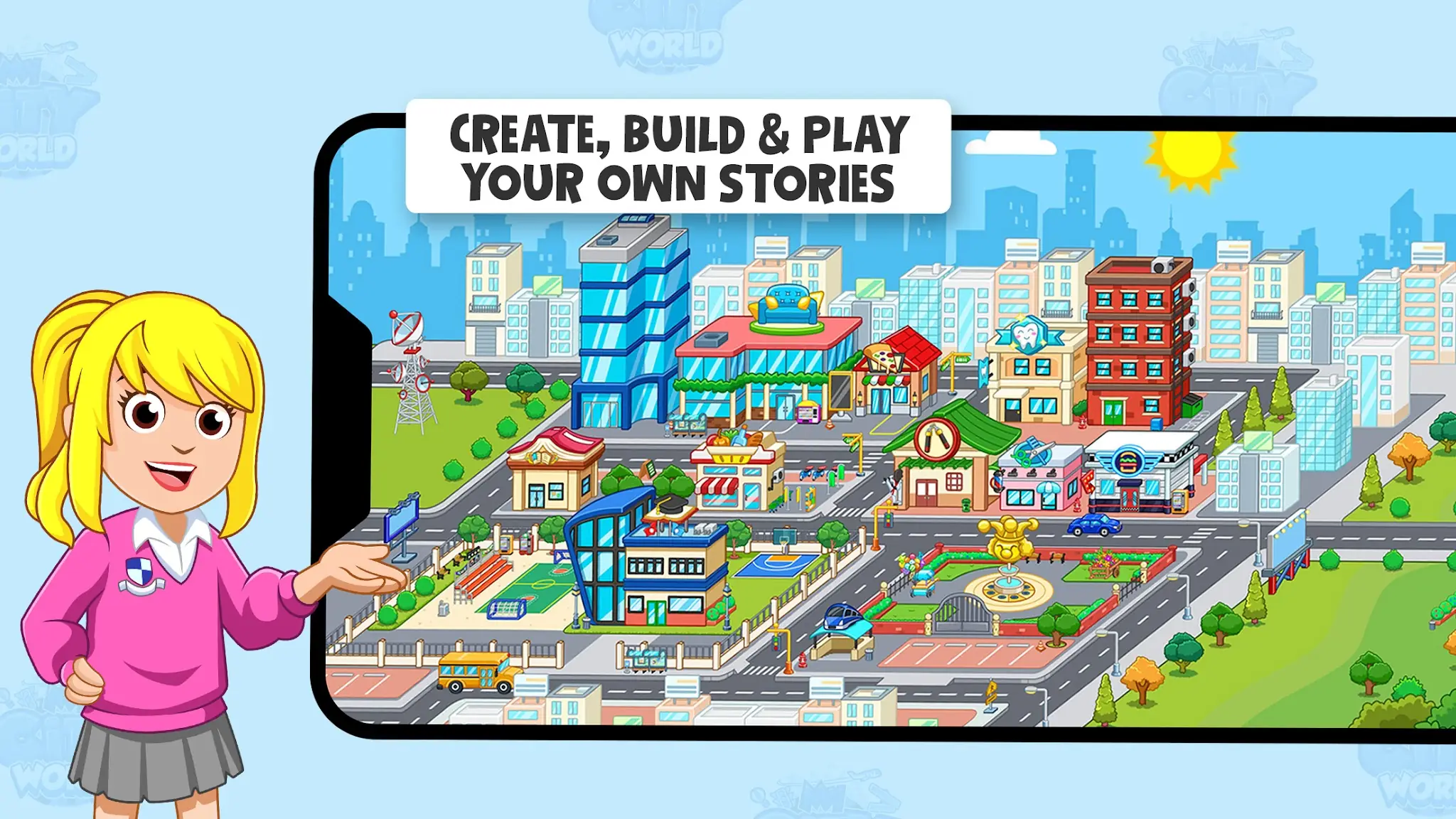 Ảnh chụp màn hình My Town World: Ngôi nhà Búp 3