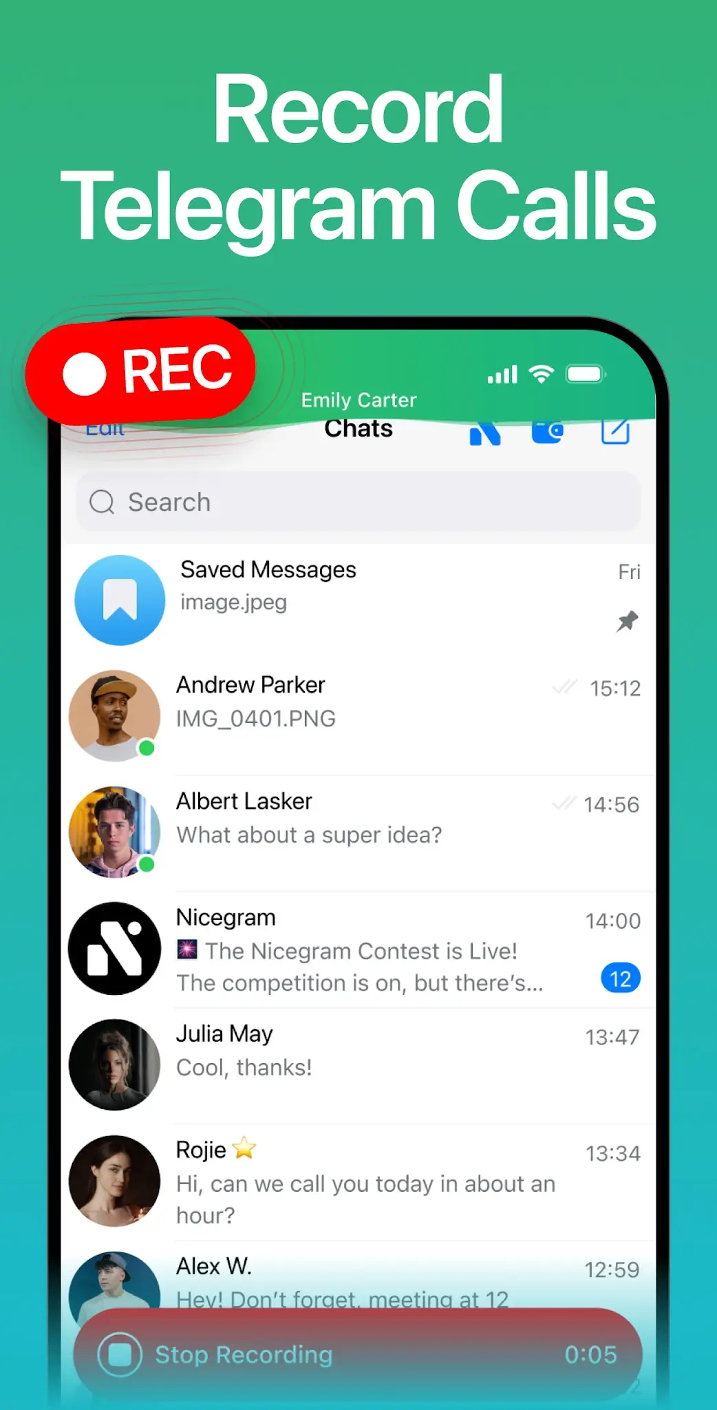 Tangkapan layar Nicegram: AI x Dual Telegram 3