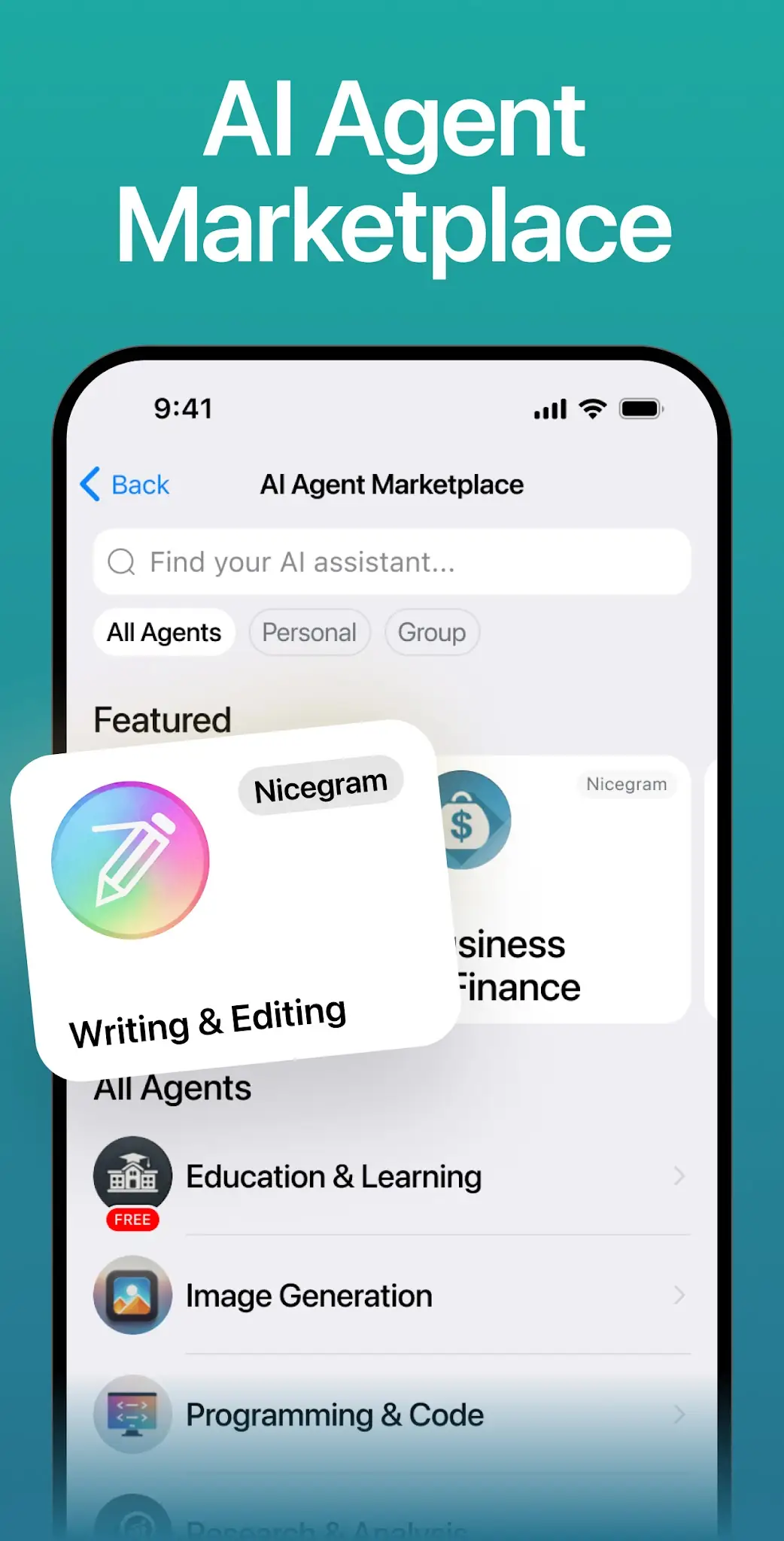 Tangkapan layar Nicegram: AI x Dual Telegram 4