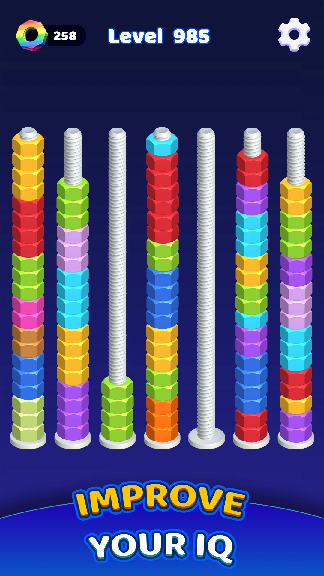 Снимка на екрана Nut Sort Color - Sorting Games 4