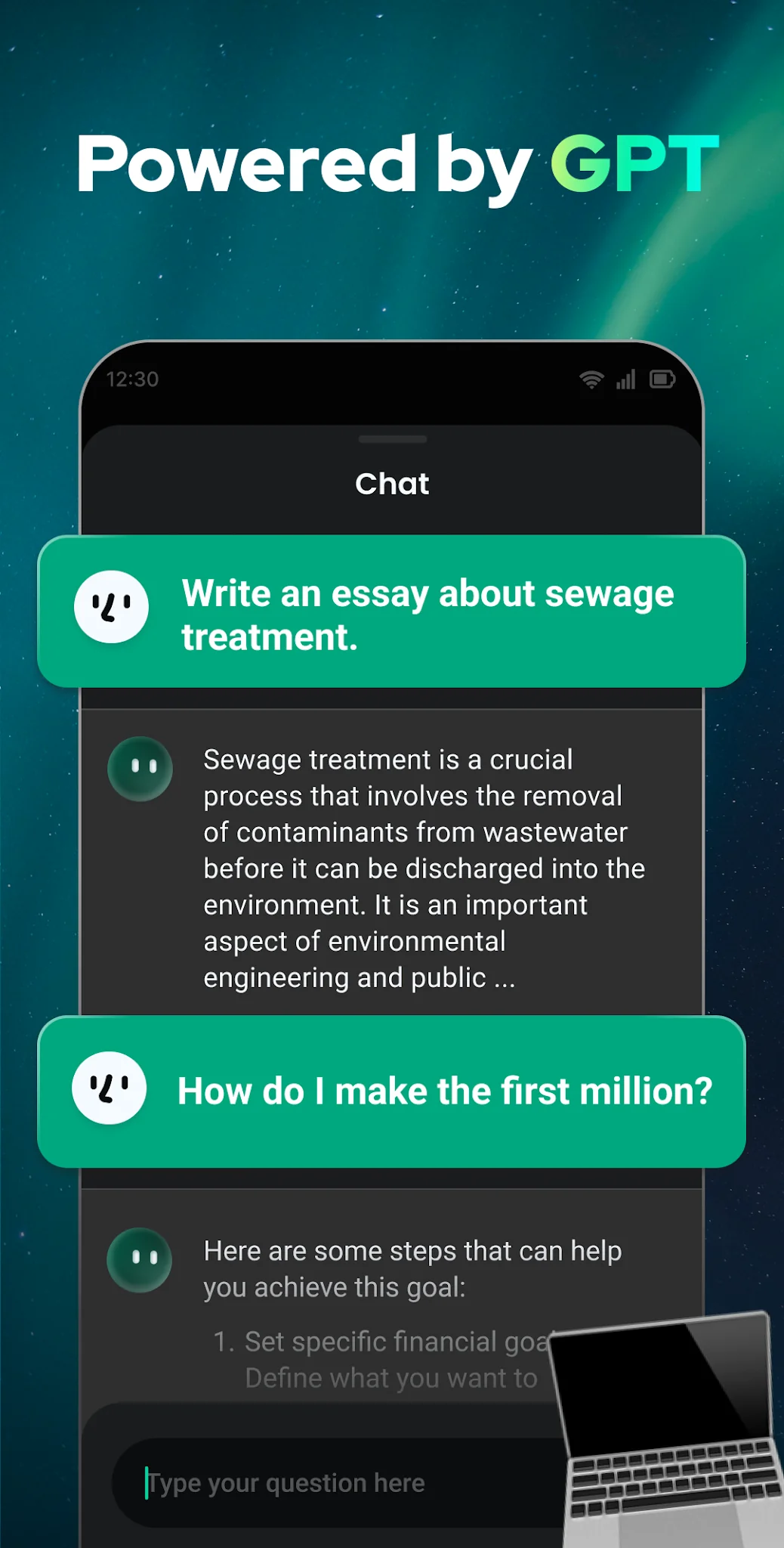 Снимка на екрана Open Chat - AI bot app 2